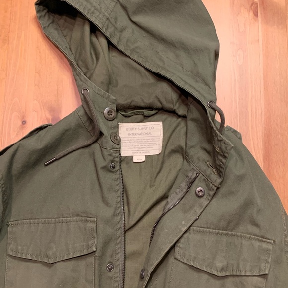CottonOn Mens Green Military Style Jacket, Size M - Picture 3 of 3
